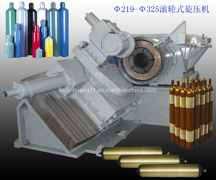 Roller Type Neck in and Bottom Closing Spinning Machine with Press for High Pressure Industrial Gas Cylinder^