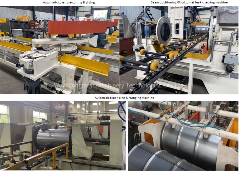 Latest Automatic Vertical Steel Oil Drum Flanger, Flanging & Expanding & Seaming Machine for Steel Drum/Barrel
