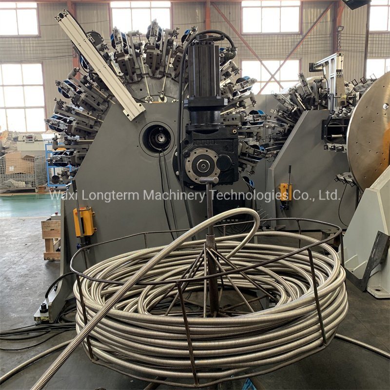 High Speed Type Corrugated Tube Flexible Metal Hose Steel Wire Braiding Machine