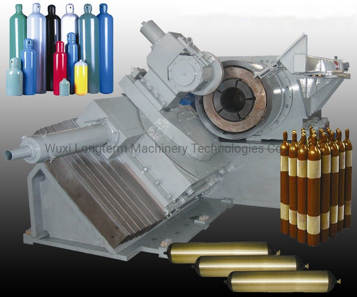 Customized 76-180& 232-406mm CNG Gas Cylinder Hot Spinning Neck-in &Bottom Closing Forming Machine^