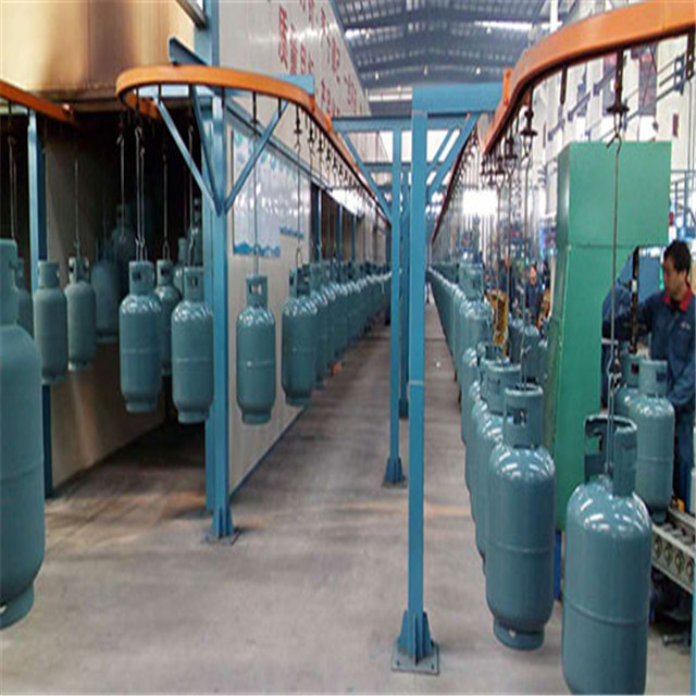 Customizable Transportation and Conveying System Spray Booths / Powder Coating Booth for 13kg LPG Gas Cylinder