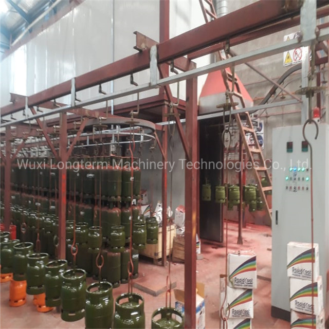 LPG Gas Cylinders Spraying Coating Production Line, Electrostatic Powder Coating/ Spray Painting Machine&