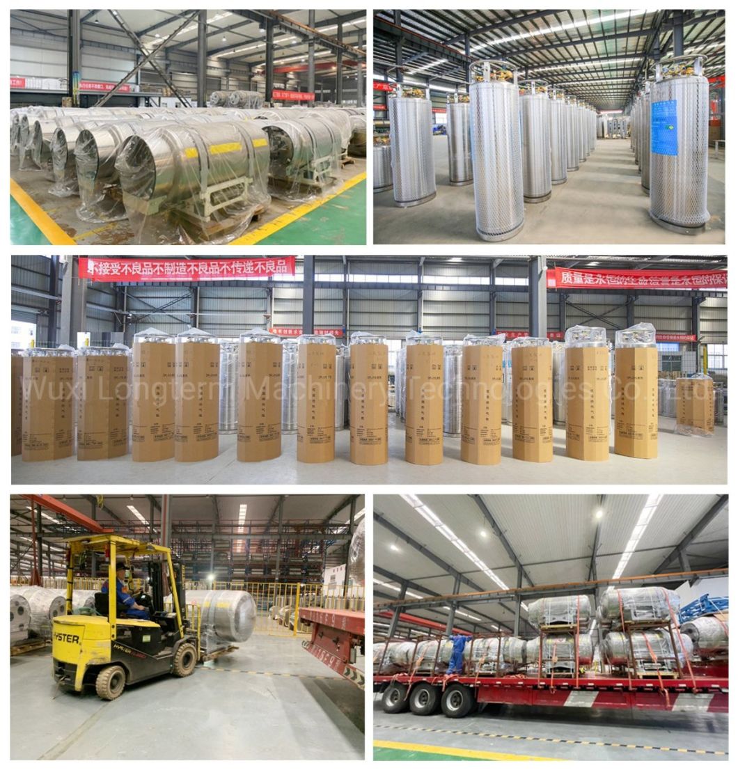 Empty Heat-Insulation Liquid Cryogenic Gas Cylinder Dewar Tank Bottle^