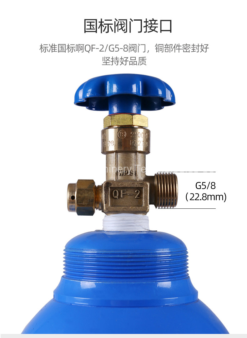ISO9809 Wall Thickness 5.2mm 5.8mm 10L 15L 40L 47L 50 L Medical Gas Cylinder Oxygen Cylinder O2 Tanks for Hospital and Home Use