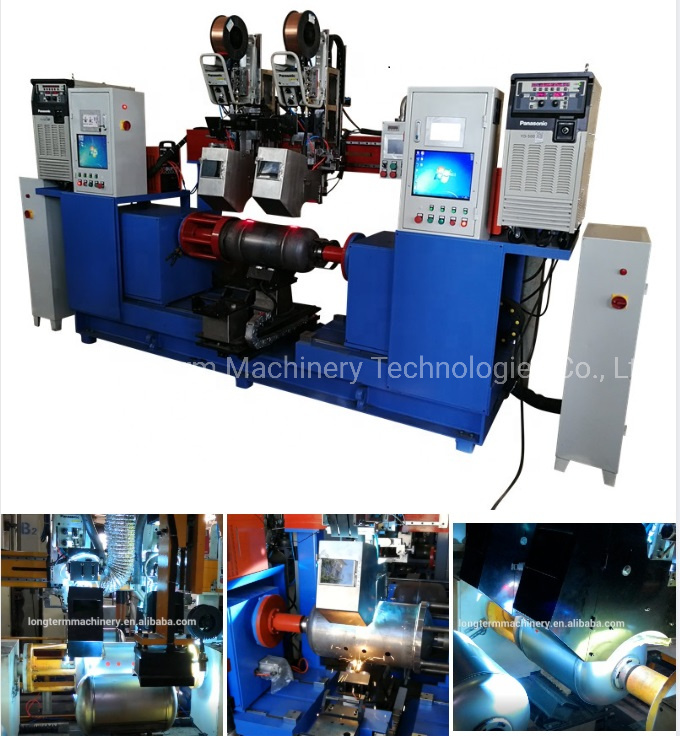 5kg 14kg 12.5kg 18kg 19kg 20kg 35kg Automatic LPG Gas Cylinder Body Circle Seam Welding Line for LPG Manufacturing Plant