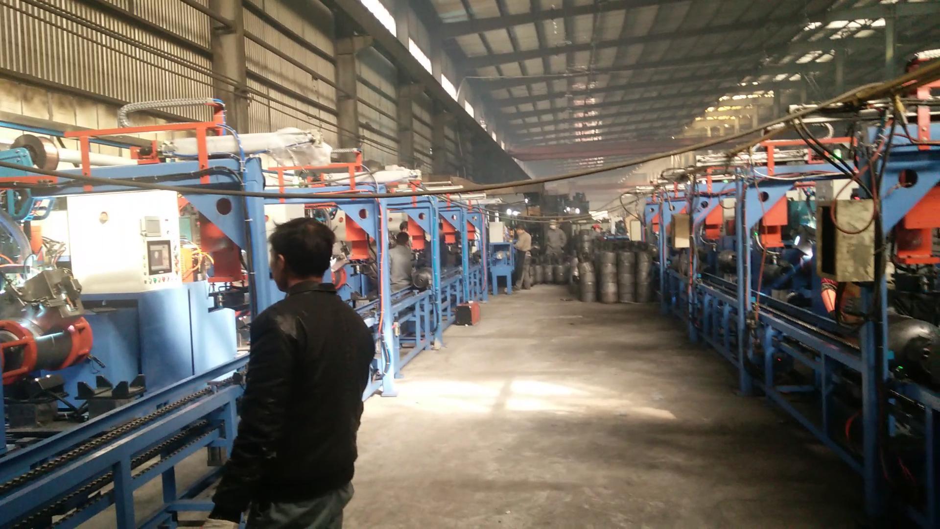 LPG Cylinder Circumferential Welding Machine Line