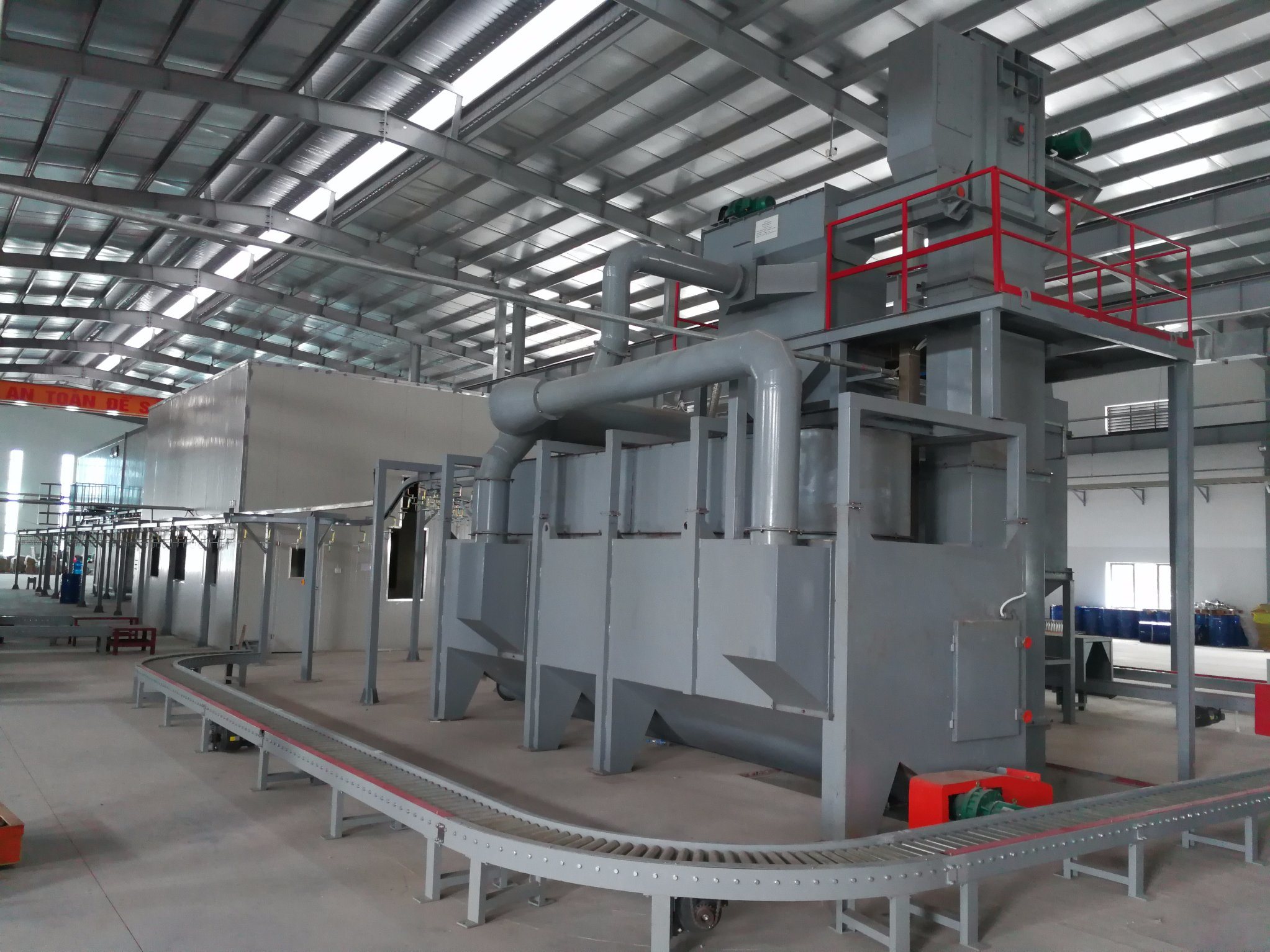 Horizontal Type Surface Cleaning Shot Blasting Machine