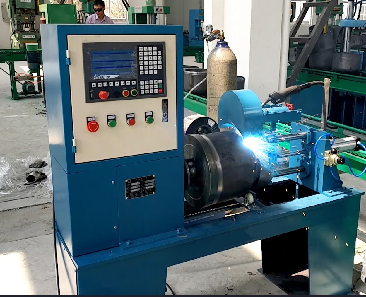 Semi-Automatic Digital LPG Cylinder Foot Ring Welding Machine