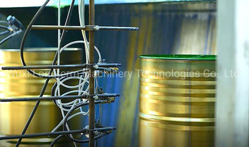 High Quality Steel Drum Oil Barrel Spray Painting Booth, Chinese OEM Design Bitumen Drum Painting Line!