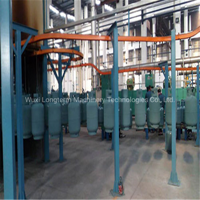 Customized Design Spray Powder Coating Line for LPG Gas Tank, Efficient and Energy-Saving LPG Cylinder Powder Coating System