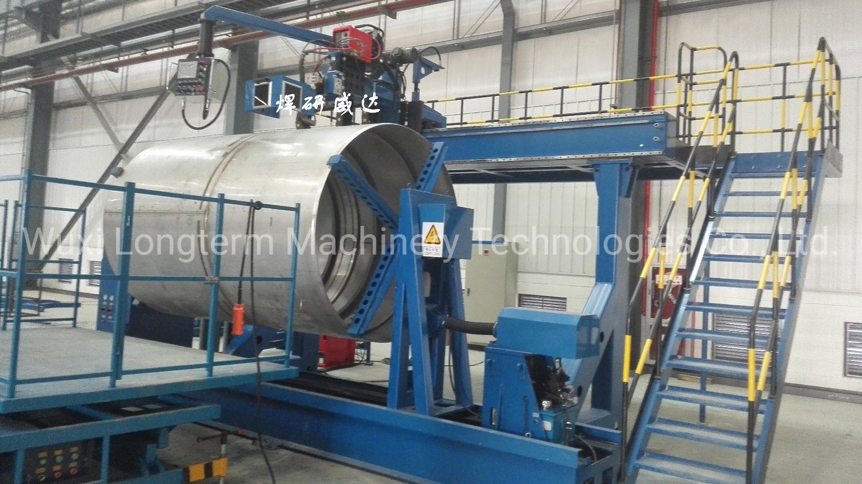 Big Size Volume Steam Water Boiler Pressure Vessel Fulels Storage Tank Seam Welding Machine Price