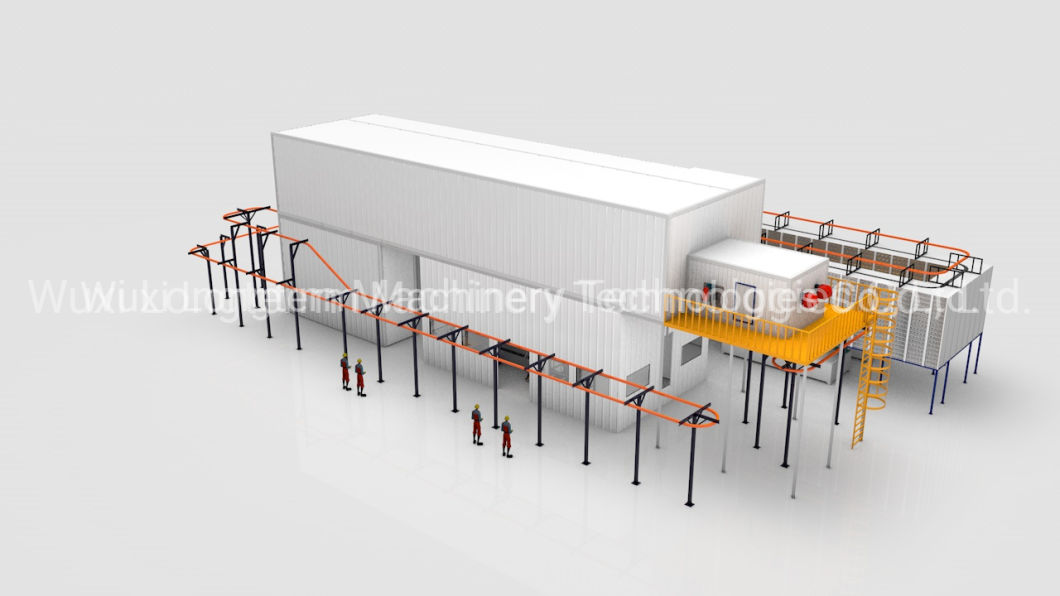High Quality Automatic LPG Cylinder Paint Spraying Production Line, Dust Free Automatic LPG Cylinder Spray Painting Booth!