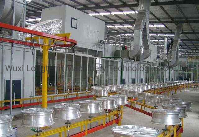 High Efficiency Powder Coating Line Especially for Car Wheels