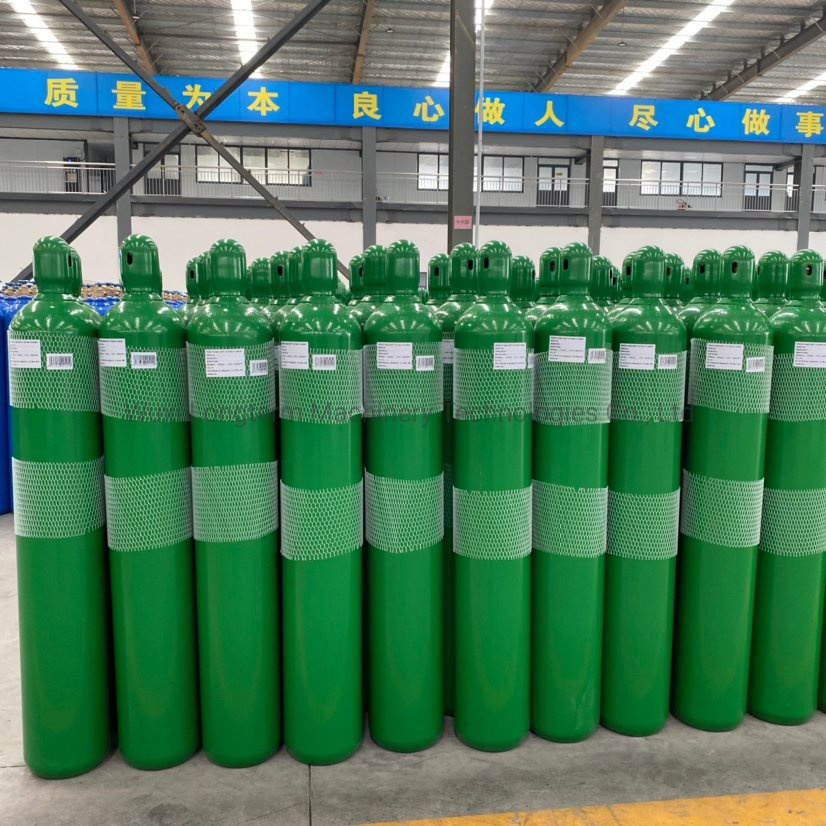 High Purity 99.999% Oxygen Gas 50L 200bar Oxygen Gas Cylinder Pricehot Sale Products~