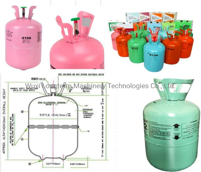 R134A R22 R410A Refrigerant Cylinder Welding Machine Production Line Manufacturers^