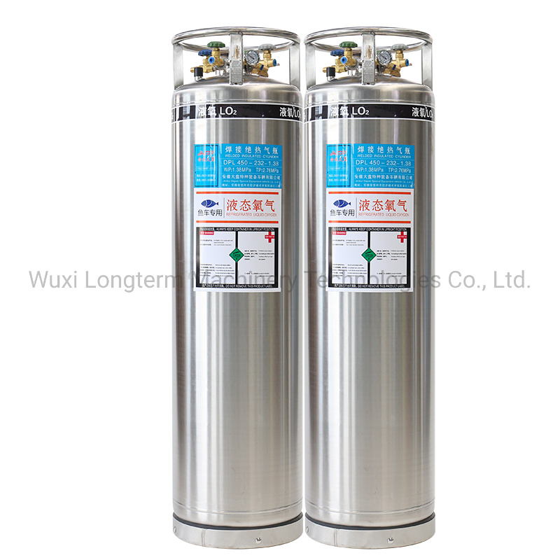 175/195/210L Liquid Oxygen/Nitrogen/Argon/CO2 Storage Tank / High Quality LNG Gas Cylinder