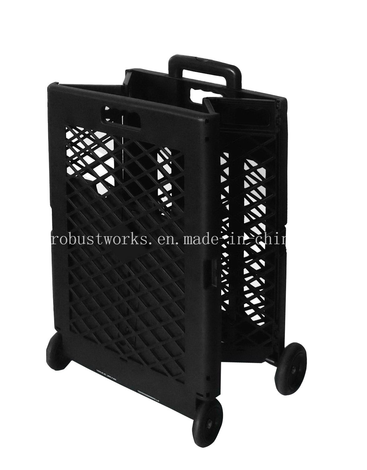Extra Capacity Plastic Foldable Shopping Cart (FC404KP)