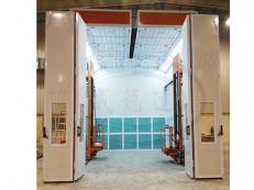 Wld-RS Transformer Spray Booth In Saudi Arabia with Roof Open/ Roof Slot