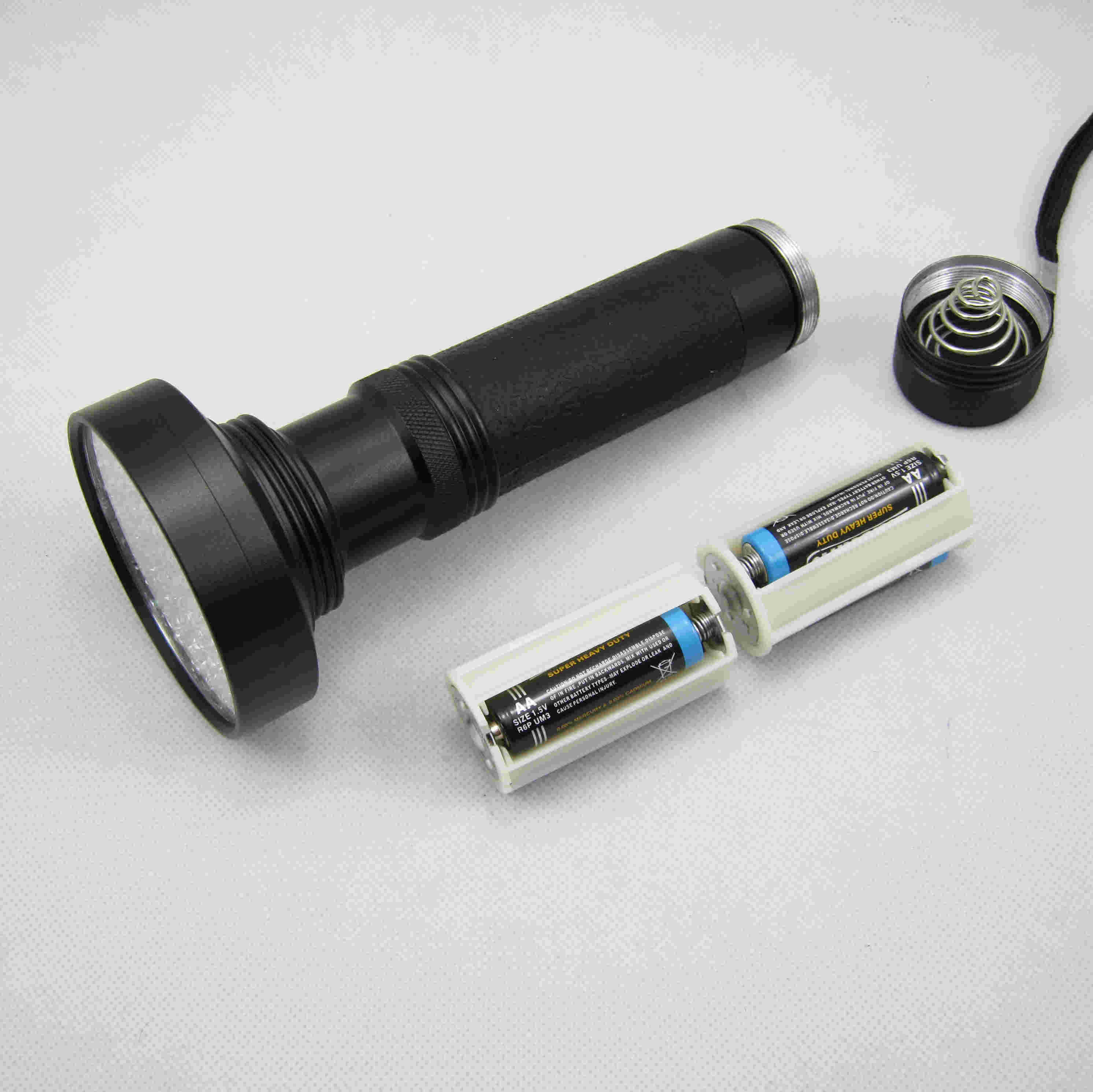 100 LED UV Flashlight black light with rubber coated grip for money detector, scorpion or pet urine 