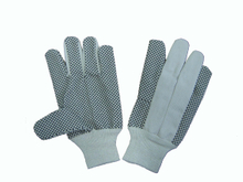 High quality dotted palm gloves with knitted wrist