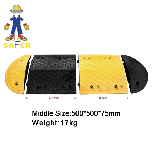 rubber road hump with high density rubber