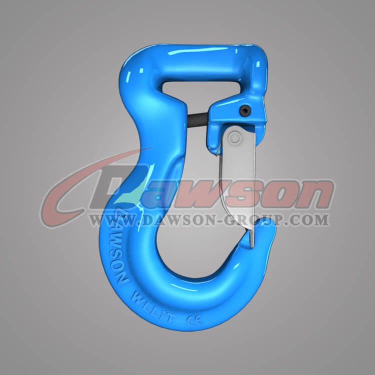 G100 Synthetic Sling Hook for Lifting Slings, Grade 100 Alloy Steel Sling Hook - China Supplier Gancho de eslinga sintético G100 para eslingas de elevación, gancho de eslinga de acero de aleación de grado 100 - Proveedor de China