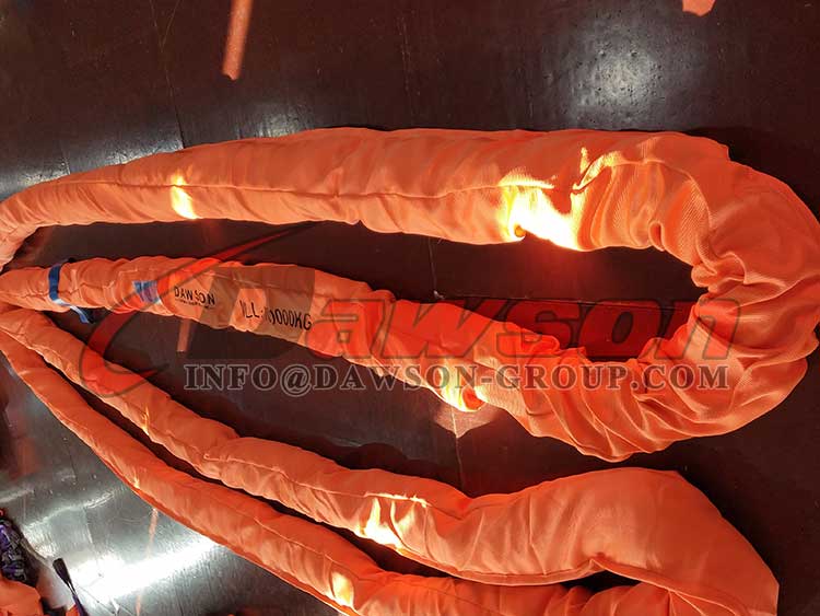 Eslinga redonda de poli&eacute;ster de 100000 KG, eslingas de elevaci&oacute;n - Dawson Group Ltd. - Fabricante, proveedor, f&aacute;brica de China