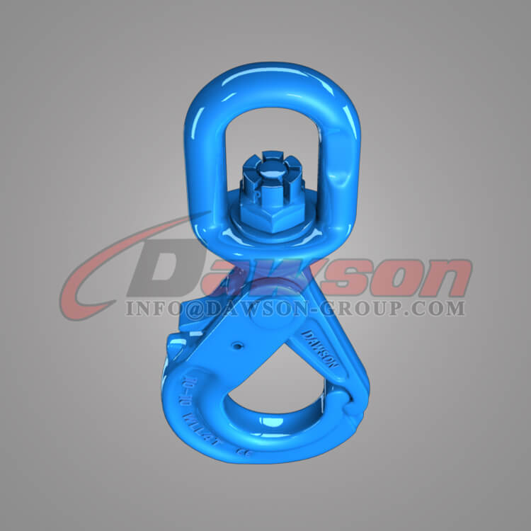 Gancho autoblocante giratorio especial Dawson Grado 100 con pestillo de agarre para eslingas de cadena - F&aacute;brica de China, Exportador
