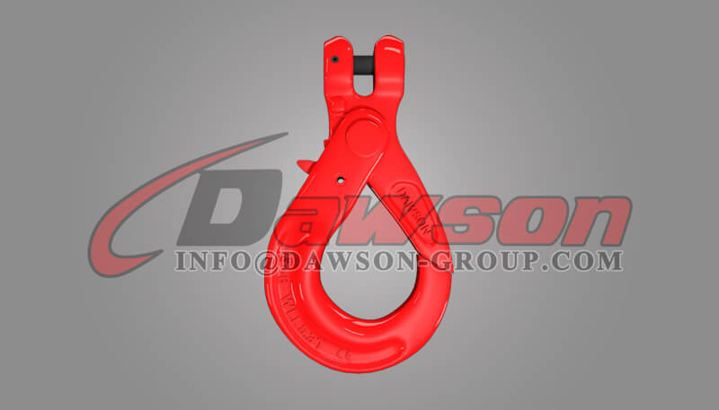 DS738 Gancho autoblocante de horquilla mejorado de grado 80 para eslingas de cadena de elevaci&oacute;n - Dawson Group Ltd. - F&aacute;brica de China, proveedor