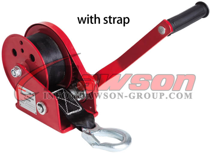 Cabrestante manual para cami&oacute;n tipo DSHW-C de 1200 lb, 1800 lb y 2600 lb (cabrestante port&aacute;til) con correas - Dawson Group Ltd. - Proveedor, f&aacute;brica de China