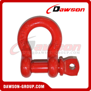 DS758 G8 Screw Type Alloy Braçadeira de arco, Screw Pin Anchor Shackle