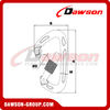 DS7101B Ganchos de seguridad de aleación de aluminio 7075