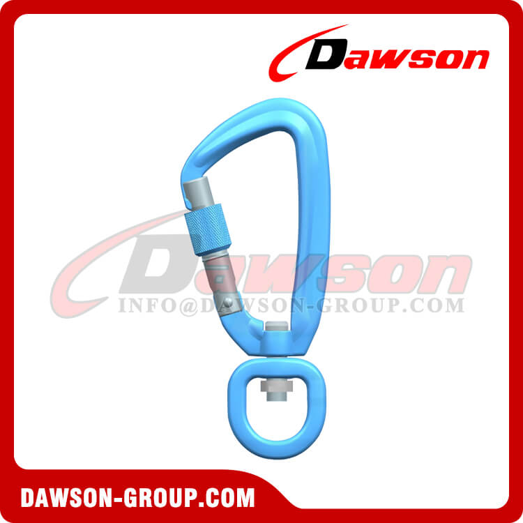 DS7801D3B Gancho de seguridad de aleación de aluminio 7075, mosquetón de gancho de seguridad