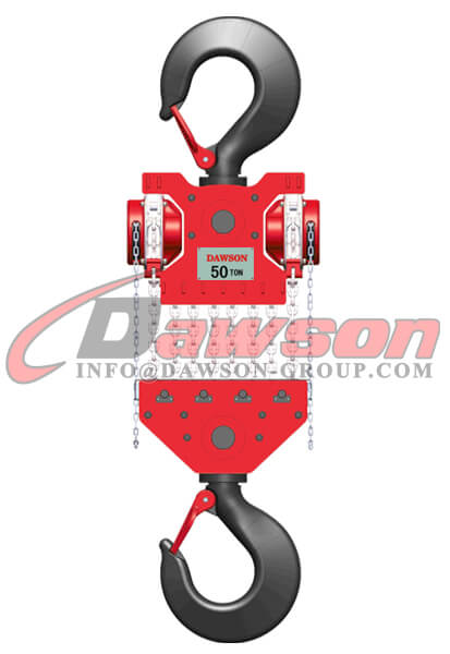 DAWSON DSDF-C 50T ヘビーデューティリフティングチェーンブロック、チェーンホイスト - 中国サプライヤー、工場