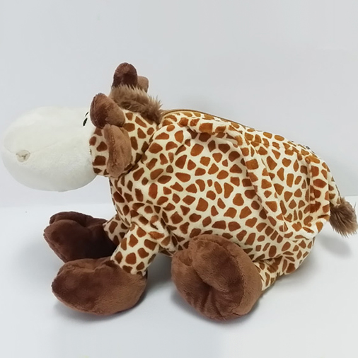 Plush Soft Toy Cartoon Giraffa Handbag for Kids
