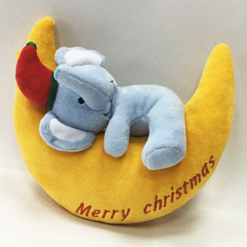 Lovely Plush stuffed elephant with Blue Moon Toy