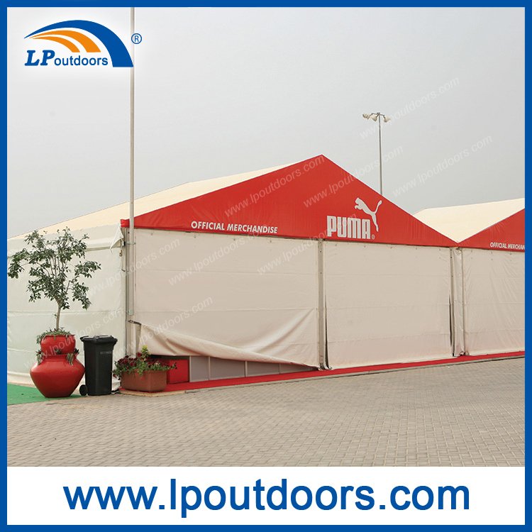 20X50米大型重型帐篷仓库帐篷带卷帘门