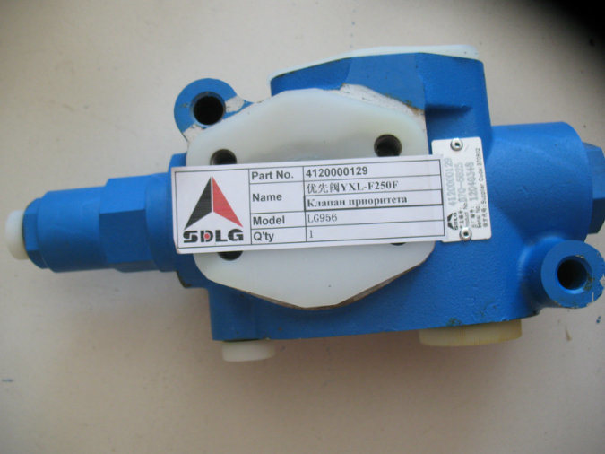 Sdlg LG956L Wheel Loader Spare Parts Priority Valve Yxl-F250f 4120000129