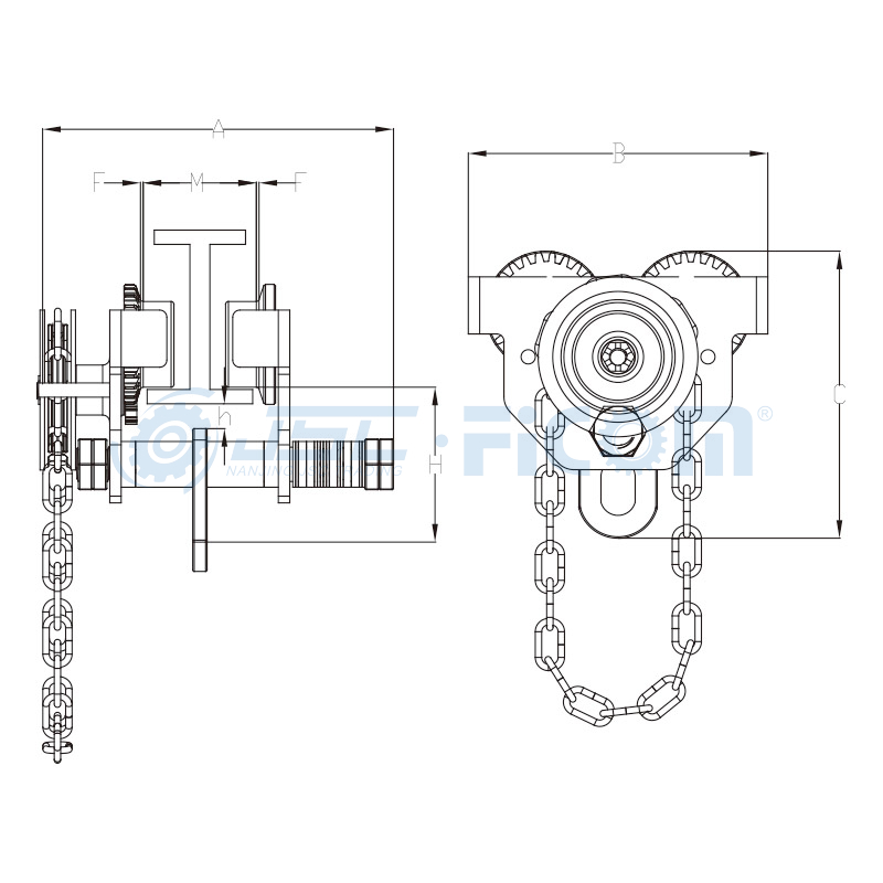 Gear Trolley And Manual Trolley Model: GT And Model: MT (Capacity: 500-10000kg)