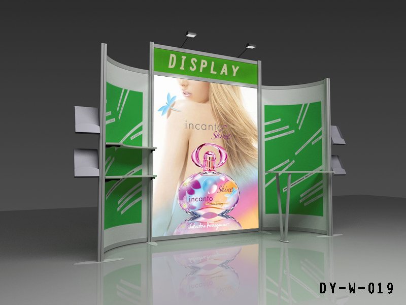 Customized Aluminum Modular Booth Fabric Banner Display Stand