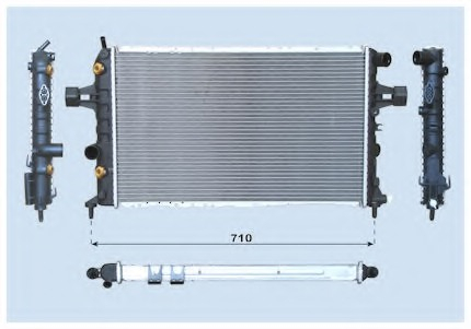 Radiator for OPEL