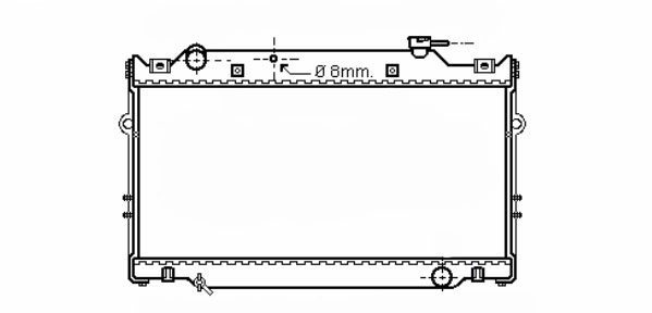 Radiator for TOYOTA