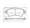 Brake pad for CITROEN