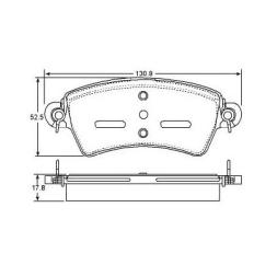 Brake pad for CITROEN