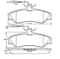 Brake pad for CITROEN