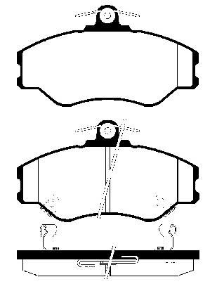 Brake pad for HYUNDAY