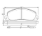 Brake pad for RENAULT