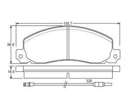 Brake pad for RENAULT