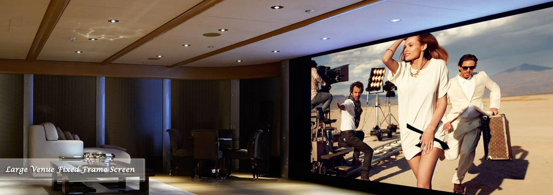 Large Fixed Frame Projector Screen