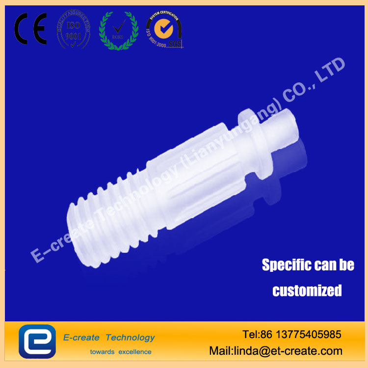 artz thread, threaded mouth quartz tube, external thread quartz tube, quartz screw tied to support custom processing